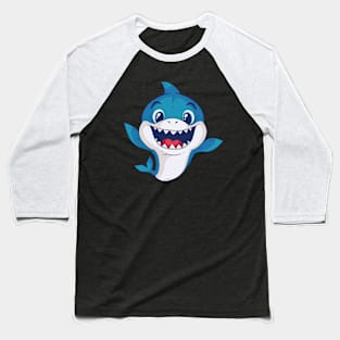Cute Baby Shark Baseball T-Shirt